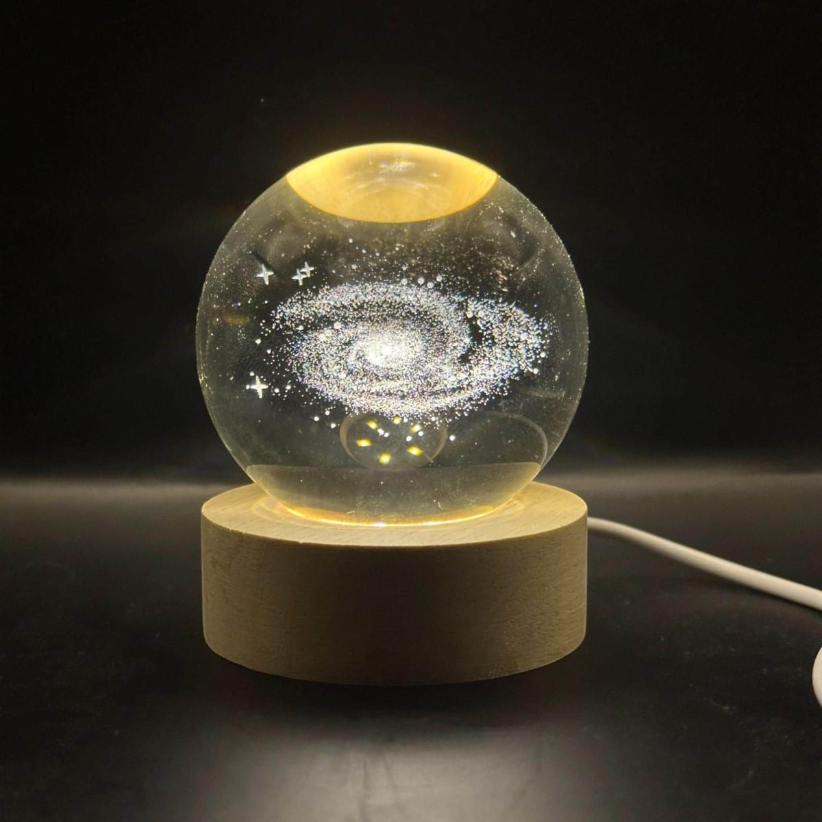 3D Galaxy Crystal Ball Night Light
