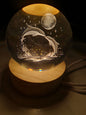 MOON NIGHT LAMP DOLPHINS